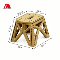Banc pliable portable en plastique avec poignées, idéal pour la maison, le camping, les pique-niques et les files d'attente