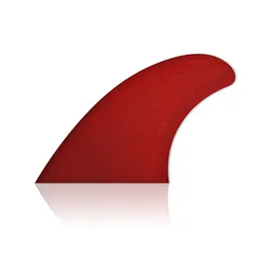 Aletas de Surf T1, doble tabla, color rojo, fibra de vidrio, precio de fábrica