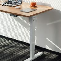 Bureau d'ordinateur électrique économique réglable en hauteur avec mécanisme de levage à moteur unique OEM de conception moderne à bas prix