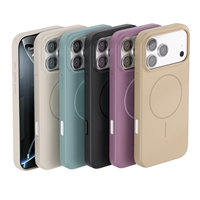 Coque de téléphone magnétique antichoc de couleur unie pour iPhone 17 Air 17 Pro Max