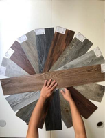 Carrelage Vinyle LVT de Luxe Ignifuge Effet Bois – Autocollant 2mm à Coller Soi-même – Adhésif PVC pour Sol