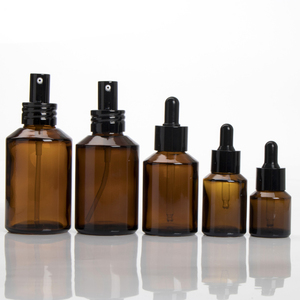 Pacchetto cosmetico di alta qualità: 15ml, 30ml, 50ml, 100ml di <span class=keywords><strong>essenza</strong></span> ambrata, contagocce in vetro, flacone di olio essenziale - Product Image 2