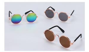 Toptan moda serin çok renkler Metal köpek Pet kedi güneş gözlüğü - Product Image 5