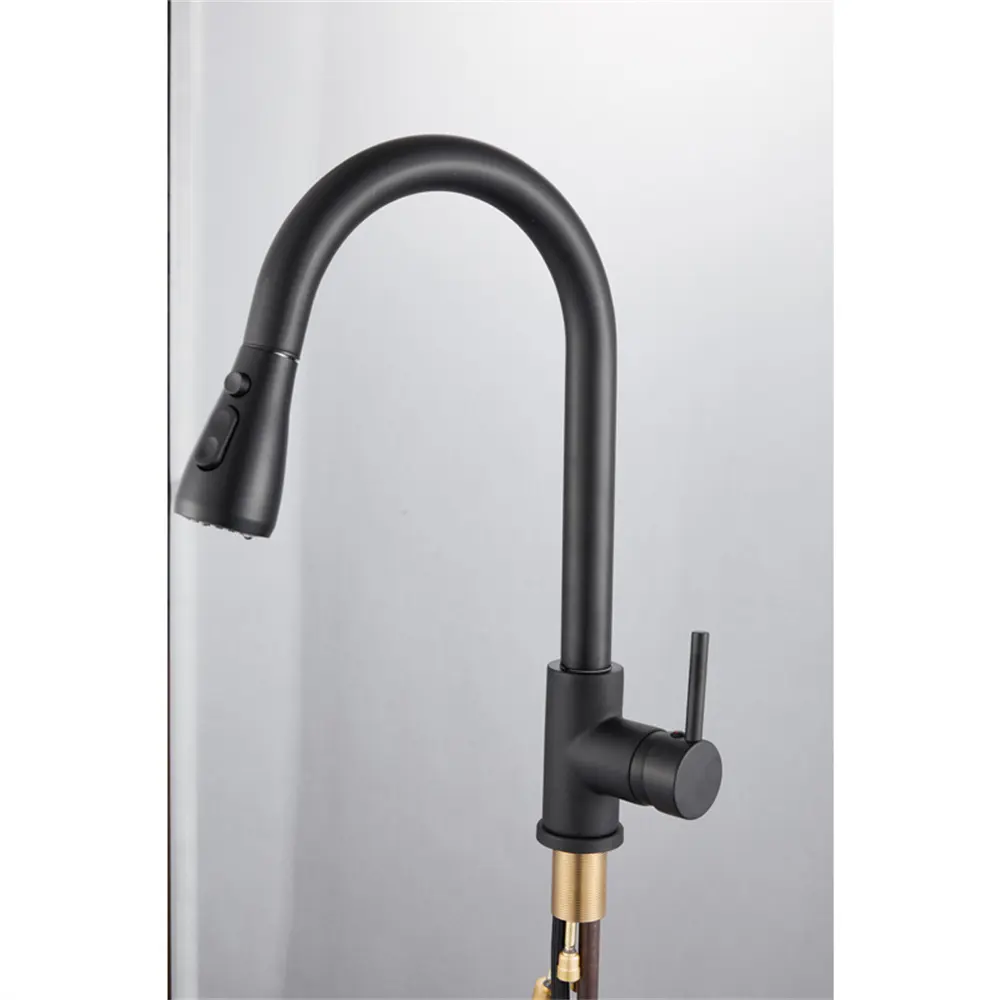 Pull out kitchen faucet sink Single handle kitchen mixer faucet Stainless steel hot and cold water m