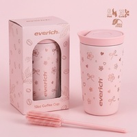 Nouvelle Tasse à Café Isotherme de Voyage en Acier Inoxydable à Double Paroi 12oz, Style ODM Everich