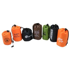 ถุงตาข่ายไนลอนสีดำขนาดเล็กแบบมีเชือกผูกพร้อมตัวล็อคสำหรับใช้งานในอุตสาหกรรม-เก็บขยะ พิมพ์โลโก้ตามสั่งและสกรีนผ้าไหม - Product Image 1