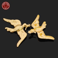 Boutons en alliage de zinc avec tige métallique, logo gravé sur mesure, placage écologique, formes irrégulières de coquillages, décoration en forme d'épine de poisson pour vêtements