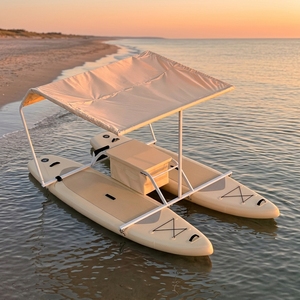 Nouveau design de <span class=keywords><strong>bateau</strong></span> <span class=keywords><strong>gonflable</strong></span> <span class=keywords><strong>avec</strong></span> auvent, <span class=keywords><strong>bateau</strong></span> ponton pour 2 personnes, catamaran <span class=keywords><strong>gonflable</strong></span> pour sports nautiques récréatifs - Product Image 2