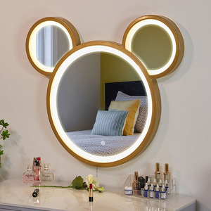 Nordic Modern Design Mickey Smart LED Light Mirror para banheiro cômoda ou parede para uso do hotel - Product Image 3