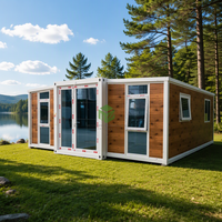 Maison préfabriquée de luxe extensible à 3 chambres, maisons mobiles abordables, petites maisons préfabriquées pour livraison