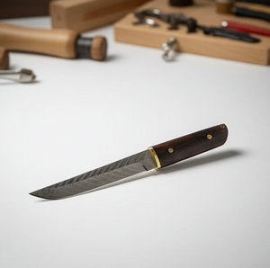 <span class=keywords><strong>Couteaux</strong></span> à lame fixe multifonctionnels portables de style japonais en acier Damas VG10 avec manche en bois de santal pour l'extérieur – Vente en gros - Product Image 4