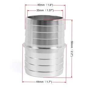 Adaptador de manguera de aleación de aluminio de 1-1/2 pulgadas a 1-1/2 pulgadas para conexión de radiador de refrigerante, ajuste universal - Product Image 2