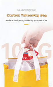 Bolsa de Embalaje para Comida Rápida, Venta de Fábrica, Bolsa de Embalaje para Café con Impresión Personalizada, Bolsa de Entrega con Cierre Enrollable, Bolsas Térmicas para Llevar Comida - Product Image 4