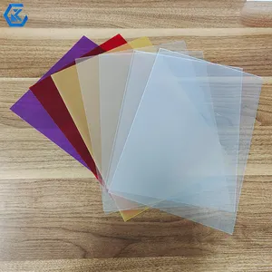 Customized Clear PVC Sheet Rigid Thin 0.2mm Transparent Polyvinyl Chloride Sheet For Advertising