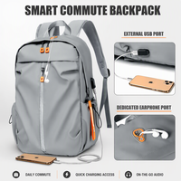 Nouveaux sacs à dos pour ordinateur portable à la mode, imperméables, en Oxford, avec port USB, pour étudiants, voyages d'affaires, sac durable