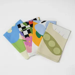 Toalla de té impresa digitalmente 100% sarga de algodón Impreso Toalla de té de cocina Etiquetas de marca personalizadas - Product Image 2