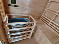 Sauna Tradisional Hemlock Kayu Outdoor untuk 2 Orang Healthland