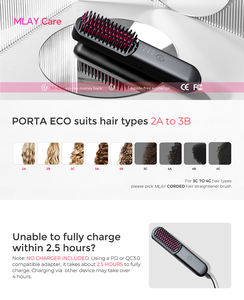 Hair Straightener <b>Brush</b> Ionic New Product Ceramic <b>Straightening</b> Fast Heating odm oem hair dryer mini <b>small</b> - Product Image 2