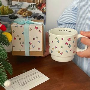 Tasses à café créatives et colorées en céramique empilables personnalisables avec logo - Product Image 4