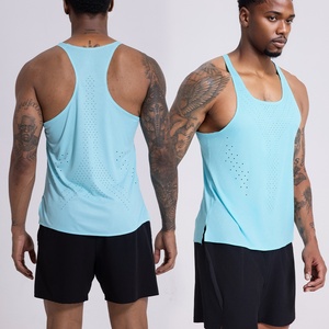 Wholesale Custom Logo Men's Cotton <b>Running</b> <b>Singlet</b> Quick Dry Breathable Athletic Tank Top Fitness Workout Muscle Fitness Shirts - Product Image 2
