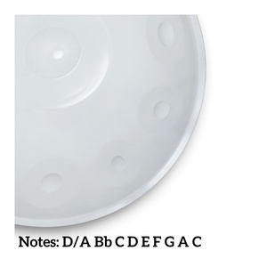 Jello Z-2 22-Inch Handmade Than Hồng Thép Trắng Handpan Cổ Điển Biểu Tượng Tùy Chỉnh 10 Ghi Chú D Kurd Quy Mô Thép Không Gỉ Lưỡi Cụ - Product Image 4