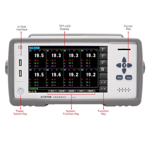 AT4708 Multi-Channel Industrial <b>Temperature</b> Meter & Data <b>Logger</b> OEM/ODM ABS Material - Product Image 3