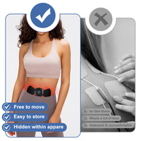 Appareil TENS sans fil pour soulager les douleurs menstruelles et dorsales, machine TENS avec chaleur pour les crampes menstruelles, masseur EMS rechargeable
