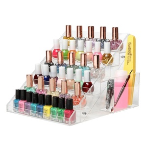 Customized Clear Acrylic Makeup Cube Storage Box Lucite Jewelry Nail Polish Display Holder <b>Stand</b> Cosmetic Drawer Organizer Case - Product Image 6