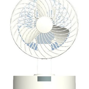 Mechanical Desktop Circulating <b>Fan</b> 10.0-12.9 In White With Left Right Oscillation For Home Office Use - Product Image 4