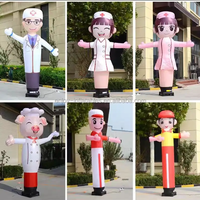 Personnalisé 2.5mH gonflable Taekwondo Kungfu homme modèle poupée gonflable karaté Guy pour la publicité ou la décoration