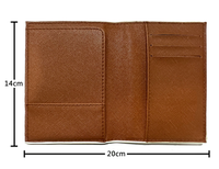 Porte-documents et étui à passeport en cuir PU ultra-fin et léger avec design personnalisé
