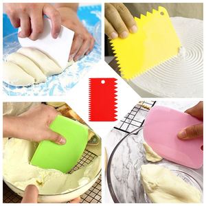New Arrival Plastic Cake Scraper Colorful Light Portable Handheld 6 Pieces Decorating Cake Tool Set for Sale - Product Image 6