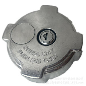   Tapa del tanque de combustible con cerradura de aleación de aluminio gris plateado para camiones americanos Número de pieza 03 37017 002 572 1018 - Product Image 3