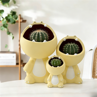 Pot de fleurs en céramique pour plantes succulentes Pot mignon de dessin animé Pot coloré en forme d'animal