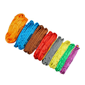 Poliéster Cinturón de elevación Tela <span class=keywords><strong>Eslinga</strong></span> Lifting Flat Web Sling Cincha Sling Belt 1-10 Ton Capacidad Doble/Cuatro capas de alta resistencia - Product Image 1