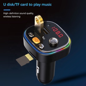 Encendedor de cigarrillos <span class=keywords><strong>ABS</strong></span>, luces coloridas, compatible con disco U, tarjeta SD, juego, Bluetooth, manos libres, OEM multifuncional, 7 colores - Product Image 4