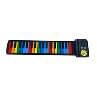 37 Keys Digital Musical Instrument Kids Toy Silicone Roll up Children Foldable Electronic Hand-roll Piano