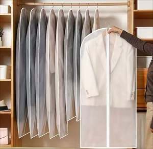 Hanging <b>Clothing</b> Storage <b>Bag</b> Translucent Garment <b>Bags</b> with Zipper <b>for</b> Suits Dresses Costumes Uniforms - Product Image 2