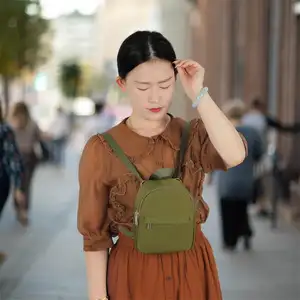 New Design multifunktion ale grüne Mini kleine lässige Sport rucksäcke Reise rucksack für Mädchen Frauen