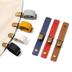 Hat Fixed <b>Clip</b> Keyring Outdoor Travelling PU Leather Hat <b>Clip</b> Keychain - Product Image 6