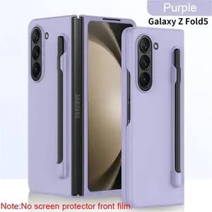 Coque fine pour Samsung <span class=keywords><strong>Galaxy</strong></span> Z Fold 6 5 4 3 <span class=keywords><strong>avec</strong></span> <span class=keywords><strong>stylet</strong></span>, support de fente pour <span class=keywords><strong>stylet</strong></span>, protection antichoc en plastique - Product Image 4