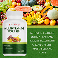 Gélules de vitamines quotidiennes pour hommes - Complexe B complet, vitamine D3 et E pour le métabolisme énergétique, la défense immunitaire et la santé cardiaque