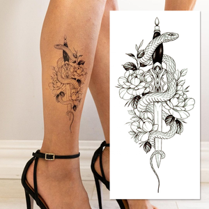 Wasserfester temporärer Tattoo-Aufkleber, ungiftig, Körperkunst-Aufkleber, abnehmbare Hautdekoration, Party, Festival, Alltag, Mode, Schönheitsaccessoire - Product Image 1