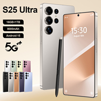 Teléfono Inteligente S25 con Cámara de 108MP, Pantalla OLED de 6.8 Pulgadas y 90Hz, 16GB+1TB, 5G LTE, Android 15, Face ID, 8000mAh