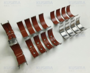 أجزاء المحرك العمود المرفقي قذيفة تحمل الرئيسي جلبة ربط مجموعة قضيب لبي دبليو N47 N57 N57B30 N47D20 تحمل طلاء اللون الأحمر - Product Image 6