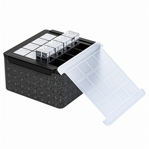 Offre Spéciale moule de fabricant de glaçons carrés cristallins à 16 cavités à dégagement facile grand glaçon en Silicone Ttay pour le <span class=keywords><strong>whisky</strong></span> - Product Image 1