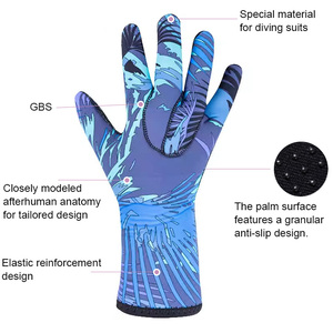Gants de plongée en néoprène camouflage 3 mm, GBS, thermiques, antidérapants, pour la pêche sous-marine, la plongée sous-marine, logo personnalisé - Product Image 2