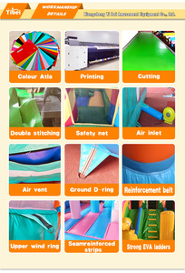 YIBEI - Mini Trampolín Inflable de PVC de Grado Comercial, Pequeño Castillo Inflable para Saltar - Product Image 6