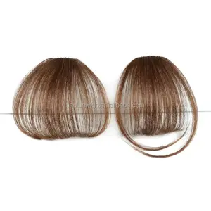 Echt Haar Pony 100% Menselijk Natuurlijk Haar Clip In Extensions Franje Lucht Nette Pony Blonde Hittebestendig Haarstuk Voor Vrouwen