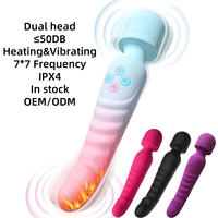 Vibrateur à double tête pour point G Kovida pour femmes - Livraison rapide, vibrateur double extrémité en ABS et silicone à 7*7 fréquences, jouet sexuel féminin